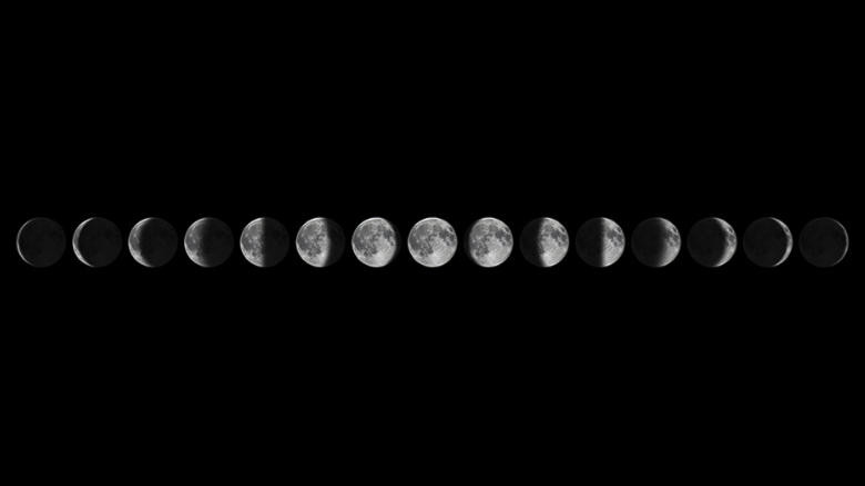 Moon phases composite